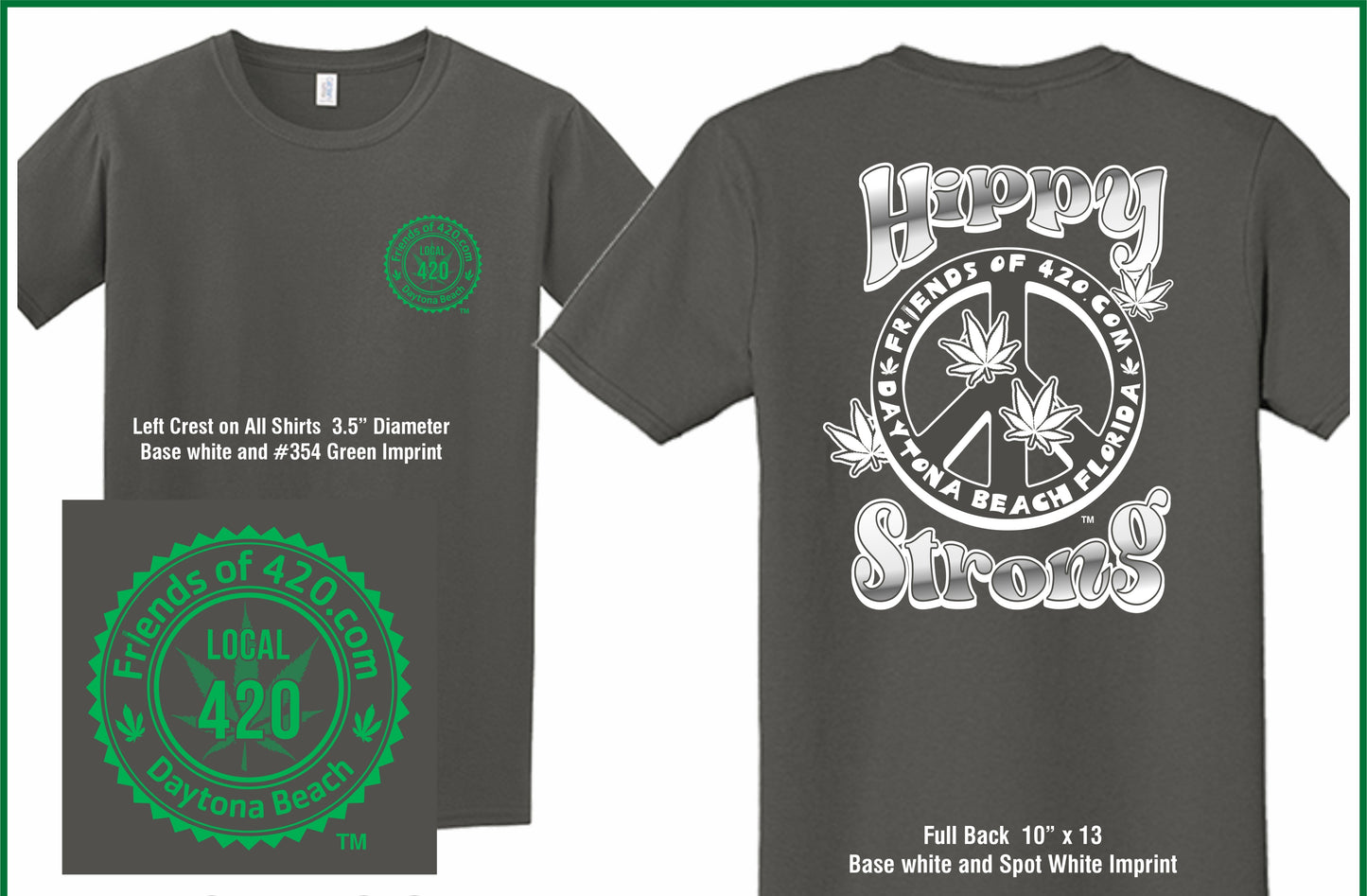 NEW Hippy Strong in Ladies cut Charcoal grey