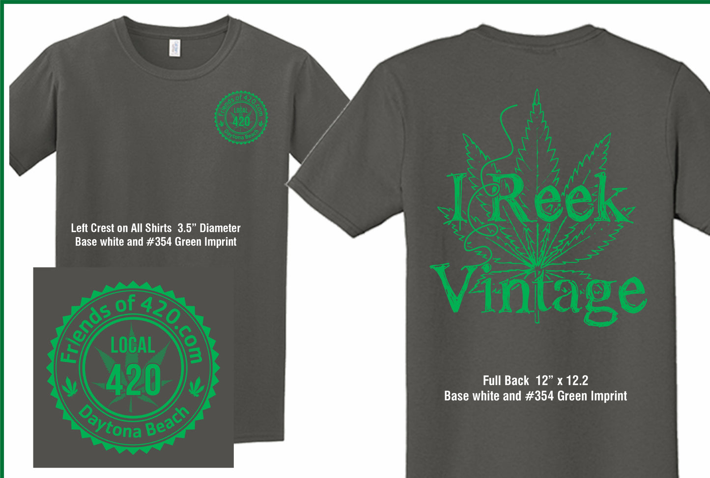 Newest style "I REEK Vintage" Custom Unisex Tee Shirt